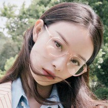 도매팜 1+1 남녀공용 빅사이즈 투명 뿔테 데일리 안경