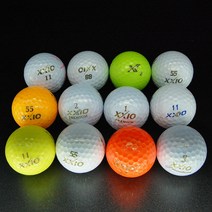 젝시오 컬러&화이트 혼합 로스트볼 A+급 10알, 젝시오 컬러&화이트 A+