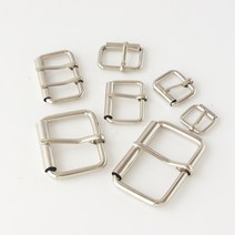 퀼팅맘 가방장식 악세사리 연결고리 O D링 키링 키홀더모음, 사각벨트버클 [실버] 50mm