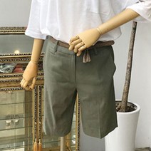 제이블랑 앤디 린넨 벨트 5부팬츠