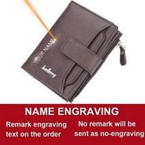 남자카드드지갑 카드지갑 baellerry 남성 지갑 패션 짧은 desigh 지퍼 카드