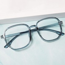 알없는 안경 잠자리 오각 안경태 도수없는 대두 유명 여자 연예인 얇은 뿔테 큰얼굴 요즘유행하는 안경테 남자 수입 가벼운 경량 패션 코디 다크블루