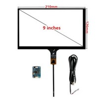 산업용컴퓨터 산업용PC 미니PC 산업용피씨 3.5 4.3 5 6.2 7 8 9 10.1 파이 산업용 PC 용량 성 디지타이저 터치 스크린 패널 USB 드라이버 보드, 9 inch