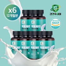 건강수비대 락토페린 프리미엄 정 1000mg x 60정, 6통