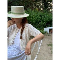 아미먼트 리본 파나마햇 밀짚모자 2컬러 리본햇 바캉스 휴양지필수품 / 오직유
