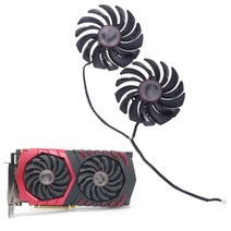 MSI Radeon RX480 580 GTX1080Ti 1070 그래픽 카드 쿨러 팬 2 PLD10010S12HH 드롭, 한개옵션0