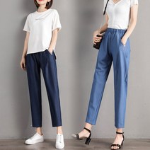 야호 여성용 아이스데님 슬랙스
