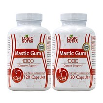 Logic Nutra 매스틱검 Mastic Gum 1000mg 120정 2팩, 120캡슐
