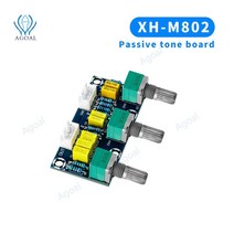 고음 저음 볼륨 조절 기능 XH-M802 패시브 HiFi 프리 앰프 보드 톤 파워 모듈, 한개옵션0