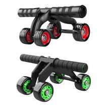 듀얼바퀴복근운동기 남자 뱃살빼는기계 앱롤아웃 집에서할수있는운동기구, 4륜그린