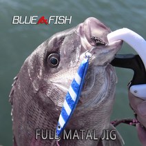 블루앤피쉬 Full metal jig야광 풀메탈지그 라이트지깅 40 60 80g, 블루, 60g