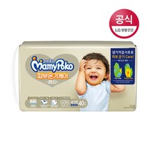 마미포코기저귀 피부온기케어 대40P(남)x1팩, 단품