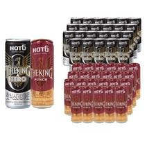 핫식스 더킹 355ml 제로 24캔+펀치 24캔, 총 48캔
