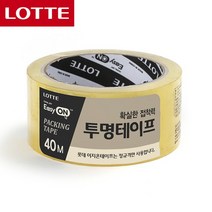 롯데 이지온 투명테이프/포장용 테이프 박스테이프, 없음