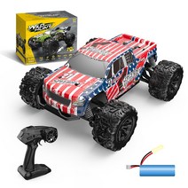 Starwayer RC카 4WD 리모트 컨트롤 오프로드 몬스터 트럭 고속 1:20 드리프트 레이싱, S777 빨간색