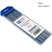텅스텐봉 용접봉 10pcs tig 전극 tig 150mm 1.0 1.6 2.4 3.2mm 금속 가공 용접 액세서리 wl20, 3mm x 150mm