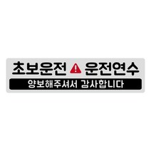 루키마켓 초보운전 탈부착 반사 자석스티커, 1개, (긴사각)05.운전연수 실버반사