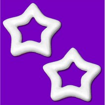 핸디몰 스치로폼 모음(공.원형.링.반구.별.하트.트리.눈사람.버스외), 별리즈 스치로폼(5개)
