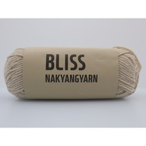 블리스실 BLISS실 블리스 1Pack(같은색상 4볼)판매 부드러운 케시미어 울혼방 목도리 뜨개실 털실 의류 스웨터 해나뜨개실, 342 연베이지