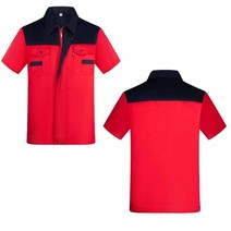 맞춤 로고 여름 작업복 남성 여성 반팔 얇은 통기성 유니폼 공장 서비스 자동차 수리 상의