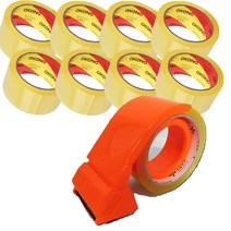 오공 테이프 48mm x 50m 투명 박스 테이프 8개 + 테이프커터기, 1. 경포장용