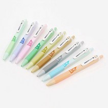 사각 바디 검정색 볼펜 니들펜 0.38/0.5/0.7mm, 복숭아라떼