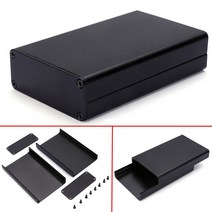 정션박스 분전함블랙 알루미늄 PCB 악기 상자 DIY 전자 프로젝트 인클로저 케이스 하우징 보관 80*50*20mm, 한개옵션0