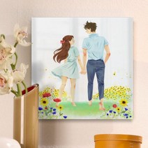 꾸밈 ca115-아크릴액자사랑하는그대와함께 액자, 3타입-벤치