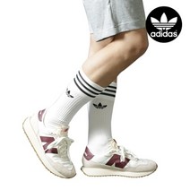 아디다스 오리지널 트레포일 남자 여자 장목 등산 긴양말 3팩 세트 S21489, S21489:M_240-260