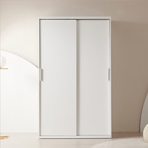 동서가구 이즈 데이브 1200 긴옷행거 슬라이딩 옷장, 02_1200 행거 슬라이딩 옷장 IFO132, 화이트