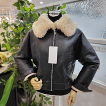 부루앤쥬디 양털 레더 무스탕_블랙 BPAJK914B