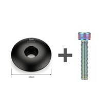 자전거베어링 헤드셋 베어링 크랭크 체인링 자전거 헤드셋 스페이서 자전거 포크 와셔 알루미늄 합금 핸들 바 레이즈 링 사이클링 액세서리, 블랙 키트