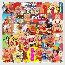 호빵맨52종 캐리어노트북 방수스티커