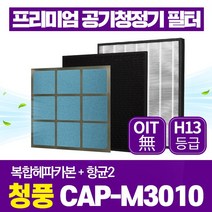 청풍 공기청정기 필터 CAP-M3010 호환필터 1년관리세트, 1년관리세트(복합헤파카본1장+항균2장)
