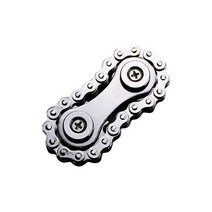 피젯스피너 피젯토이 스프로킷 플라이휠 핑거 팁 자이로 체인 금속 완구 기어 드롭 선박 Roadbike Spinner, 03 Silver