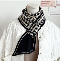 명품머플러 남녀 겨울 짧은 목도리 숏 커플 미니 니트 스카프