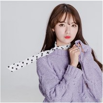 GjB 철심 고정 연출 땡땡이 스카프 머리띠 공연 행사 바람 날으는 모양