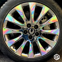 휠 홀로그램 스티커 차량용 자동차, 체어맨W 스퍼터링 크롬휠 / 19인치