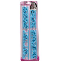 전기물레 점토 질감 제작용 플라스틱 레이스 트림 엠보싱 스탬프 바 디자이너 도자기 공예 모델링 도구