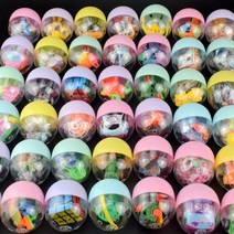 어린이 아기 실내 놀이터 놀이기구 미끄럼들 Gacha 혼합 에그 모델 투명 캡슐 장난감 공 47mm 1-30 개 게임기용 서프라이즈, [01] 47mm x 55mm, [09] W-5PCS