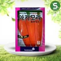 솔림텃밭몰 당근씨앗 400립 아카모리 봄 여름 당근씨 코팅씨앗