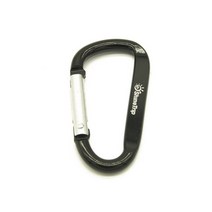 등산 캠핑 백패킹 배낭 여행용 아웃도어 생존 초경량 가방 1 pc 알루미늄 합금 d 모양 버클 carabiner 키 체인 등반 carabine 클립 장비 버클 키 체인, 검은색
