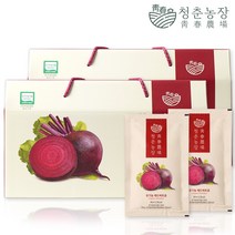 청춘농장 유기농 레드비트즙 1박스 2박스 실속형, 유기농 레드비트즙 2박스, 유기농 레드비트즙 2박스 60포/free