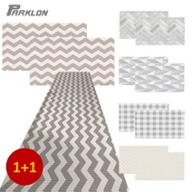 1+1 아기복도매트 롤매트 강아지미끄럼방지매트 놀이방매트, 상세페이지 참조, 상세페이지 참조, 05_체스그레이 (2장)