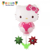 이벤트풍선 생일 파티 바람개비 캐릭터 풍선 헬로 키티