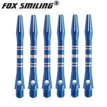 룰렛돌림판 다트 41mm 알루미늄 다트 샤프트 및 멋진 패턴 비행 전문 용 액세서리, 01 6 shaft blue
