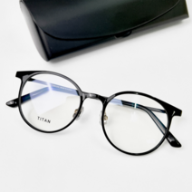 엉클스 둥근 원형 베타티타늄 콤비 뿔테 안경