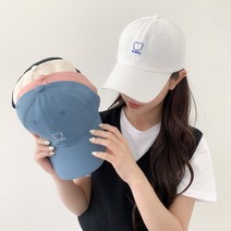 블루씨티 테디 곰돌이 자수 써머 볼캡 모자