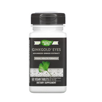 Natures Way Gink 네이쳐스웨이 징크골드 아이즈 징코 추출물 60캡슐, 1개