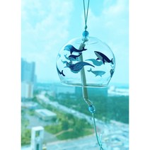 바다 우영우 고래 후우링 유리종 인테리어소품 봄풍경 바람풍경